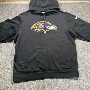 Nike Black Ravens Pullover Hoodie
